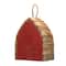 Glitzhome® 8.5" Washed Red Distressed Wood Birdhouse